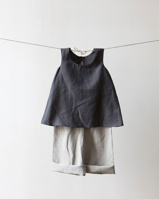Sleeveless Shirt Anthracite